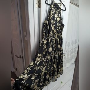 Chic Black and Gold Dress